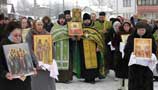 Крестный ход в храме святой блаженной Ксении Петербургской г. Клина