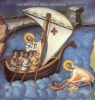 Святитель Николай, архиепископ Мир Ликийских спаспет корабль