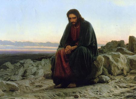 Христос в пустыне Крамской