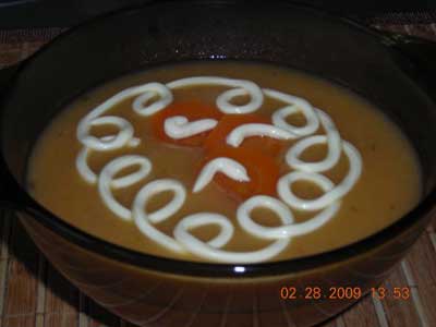 Крем-суп постный