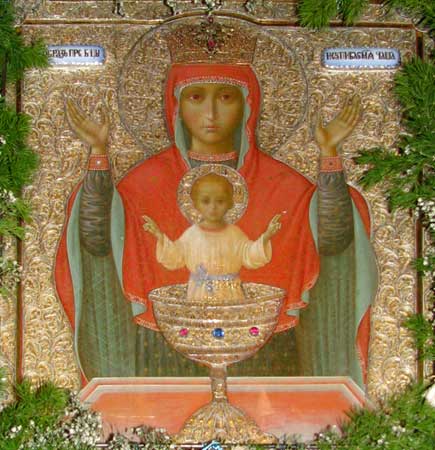 Икона Божией Матери Неупиваемая Чаша из Серпуховского женского монастыря