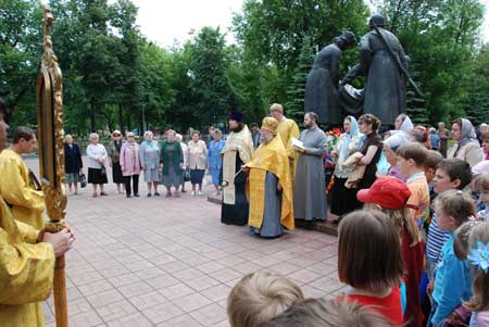 Панихида в Скорбященской церкви г. Клина