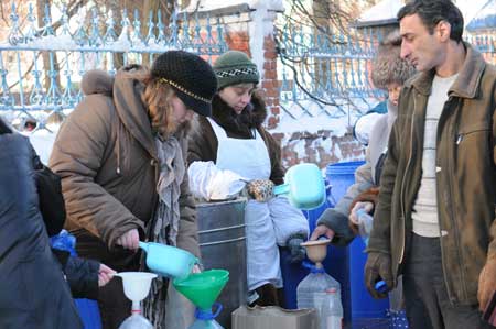 Крещенский сочельник в Скорбященском приходе г. Клина