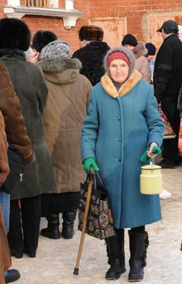 Великое Водоосвящение в Скорбященской церкви г. Клина