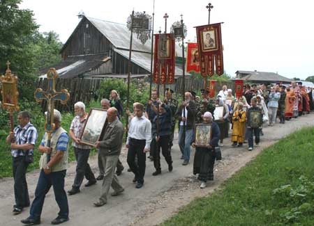 Клин - крестный ход в селе Шипулино
