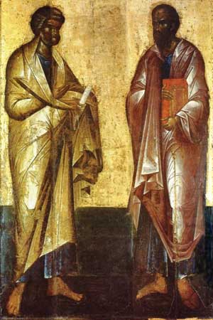 Первые верховные апостолы Петр и Павел