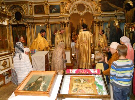 Престольный праздник в Скорбященском храме г. Клина