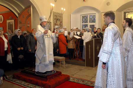 Освящение Вознесенского храма в селе Тархово Клинского благочиния