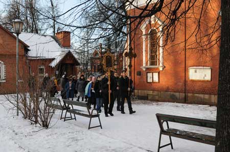 Престольный праздник в Скорбященском храме г. Клина