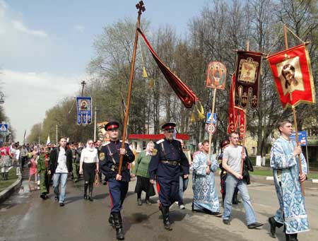 В Клину состоялся традиционный общегородской Пасхальный крестный ход