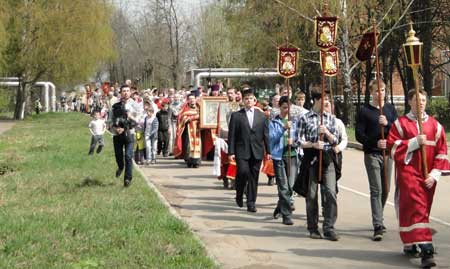 Клинский общегородской Пасхальный крестный ход