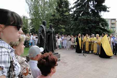 Молебен святым князьям Петру и Февронии Муромским в Клину