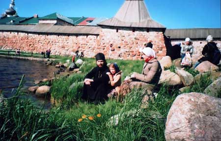 Протоиерей Игорь Ковалев (Клин)с семьей на Соловках