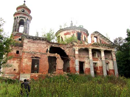 Восстановление Знаменского храма бывшего с. Теплое Клинского благочиния