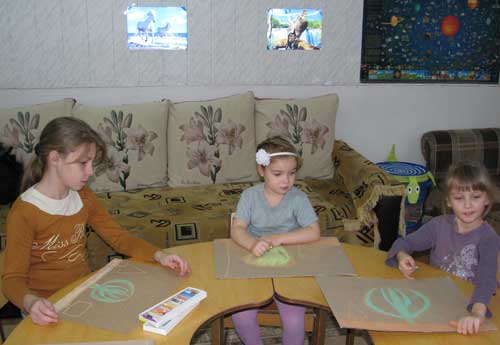 Дети в Клинском социально-реабилитационного центре Согласие