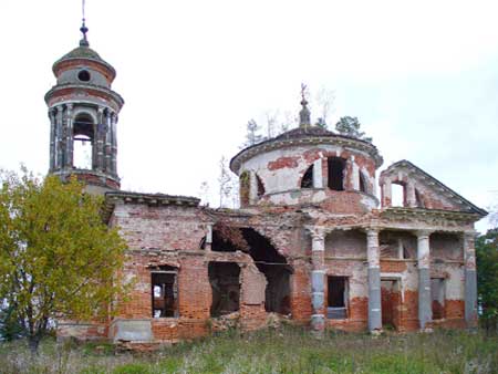 Знаменский храм, село Теплое, Клин