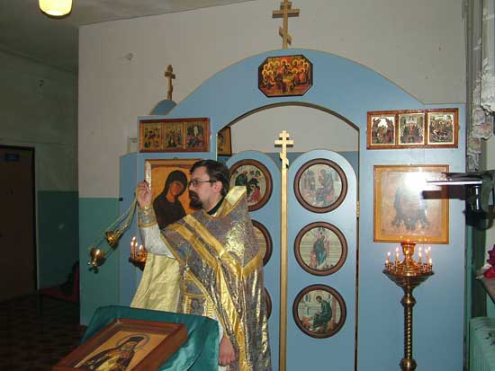 В церкви святителя Луки Симферопольского в Высоковской городской больнице Клинского благочиния