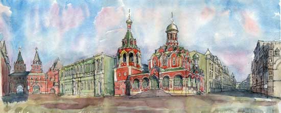 Казанский собор на Красной площади в Москве