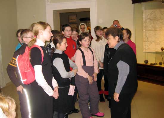 Учащиеся Клинской православной гимназии София в Бородино