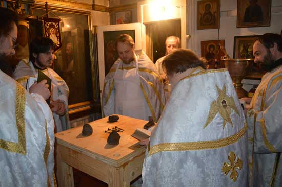 Клина. Освящение придела святителя Тихона Задонского в Скорбященской церкви