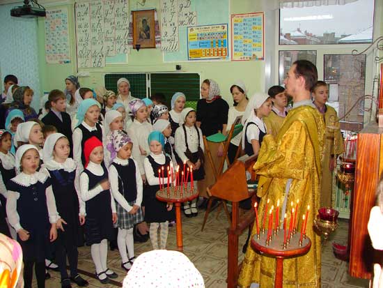 Клин: престольный праздник домового храма в гимназии София